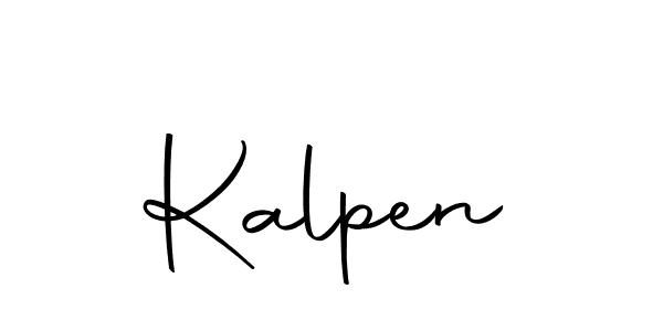 Design your own signature with our free online signature maker. With this signature software, you can create a handwritten (Autography-DOLnW) signature for name Kalpen. Kalpen signature style 10 images and pictures png