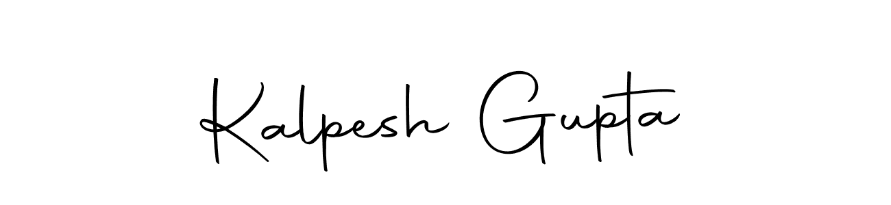 How to make Kalpesh Gupta name signature. Use Autography-DOLnW style for creating short signs online. This is the latest handwritten sign. Kalpesh Gupta signature style 10 images and pictures png