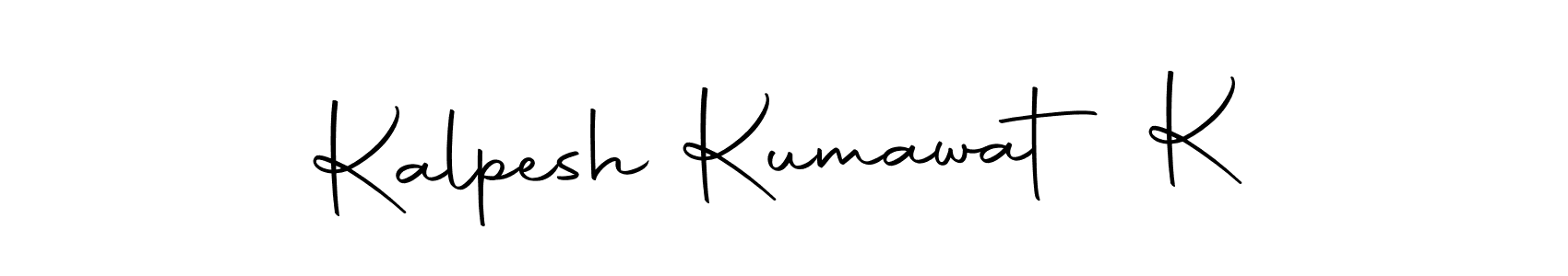 Autography-DOLnW is a professional signature style that is perfect for those who want to add a touch of class to their signature. It is also a great choice for those who want to make their signature more unique. Get Kalpesh Kumawat K name to fancy signature for free. Kalpesh Kumawat K signature style 10 images and pictures png