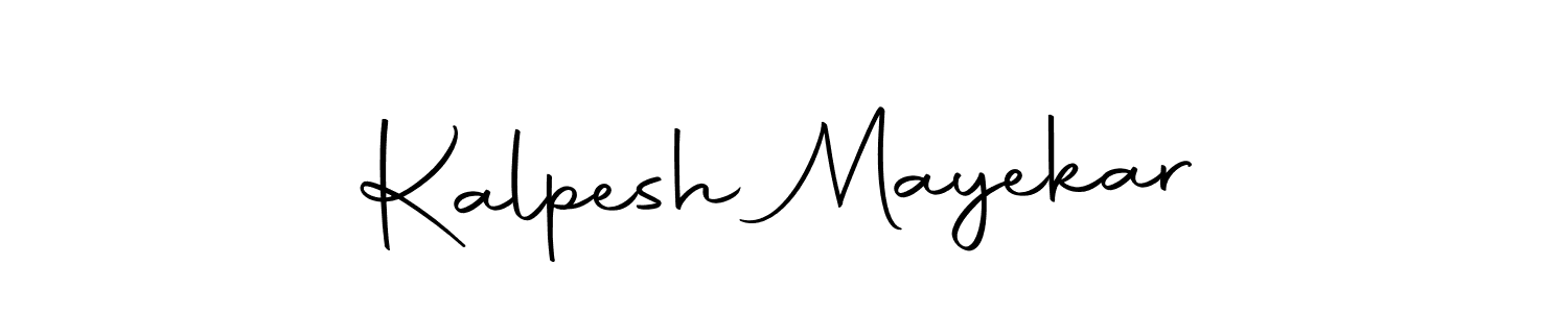 Create a beautiful signature design for name Kalpesh Mayekar. With this signature (Autography-DOLnW) fonts, you can make a handwritten signature for free. Kalpesh Mayekar signature style 10 images and pictures png
