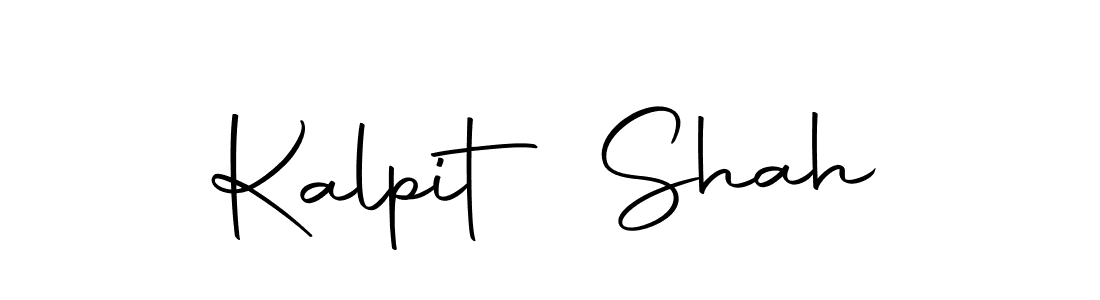 How to make Kalpit Shah name signature. Use Autography-DOLnW style for creating short signs online. This is the latest handwritten sign. Kalpit Shah signature style 10 images and pictures png