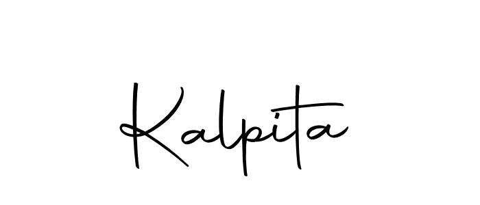 Create a beautiful signature design for name Kalpita. With this signature (Autography-DOLnW) fonts, you can make a handwritten signature for free. Kalpita signature style 10 images and pictures png
