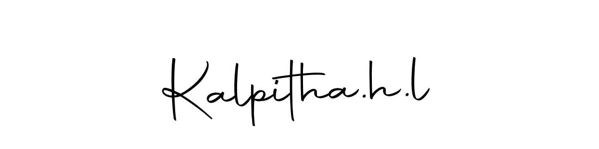 Use a signature maker to create a handwritten signature online. With this signature software, you can design (Autography-DOLnW) your own signature for name Kalpitha.h.l. Kalpitha.h.l signature style 10 images and pictures png