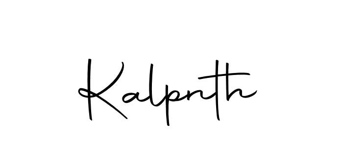 Use a signature maker to create a handwritten signature online. With this signature software, you can design (Autography-DOLnW) your own signature for name Kalpnth. Kalpnth signature style 10 images and pictures png