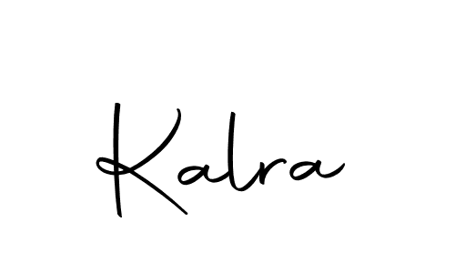 Design your own signature with our free online signature maker. With this signature software, you can create a handwritten (Autography-DOLnW) signature for name Kalra. Kalra signature style 10 images and pictures png