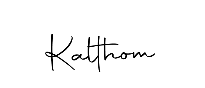 Create a beautiful signature design for name Kalthom. With this signature (Autography-DOLnW) fonts, you can make a handwritten signature for free. Kalthom signature style 10 images and pictures png