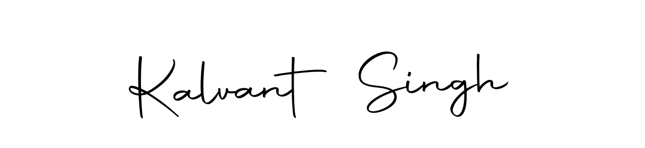 How to make Kalvant Singh name signature. Use Autography-DOLnW style for creating short signs online. This is the latest handwritten sign. Kalvant Singh signature style 10 images and pictures png