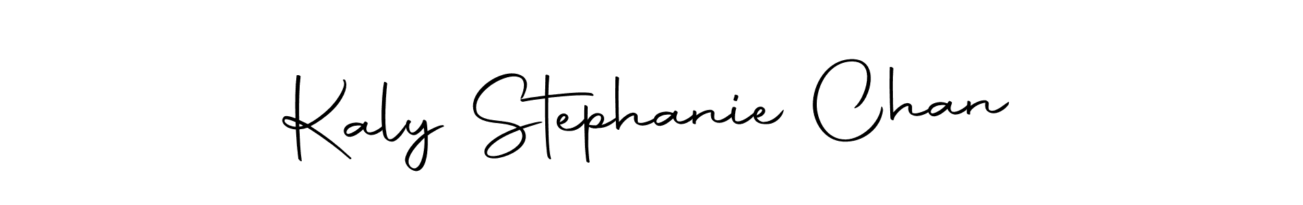 Design your own signature with our free online signature maker. With this signature software, you can create a handwritten (Autography-DOLnW) signature for name Kaly Stephanie Chan. Kaly Stephanie Chan signature style 10 images and pictures png