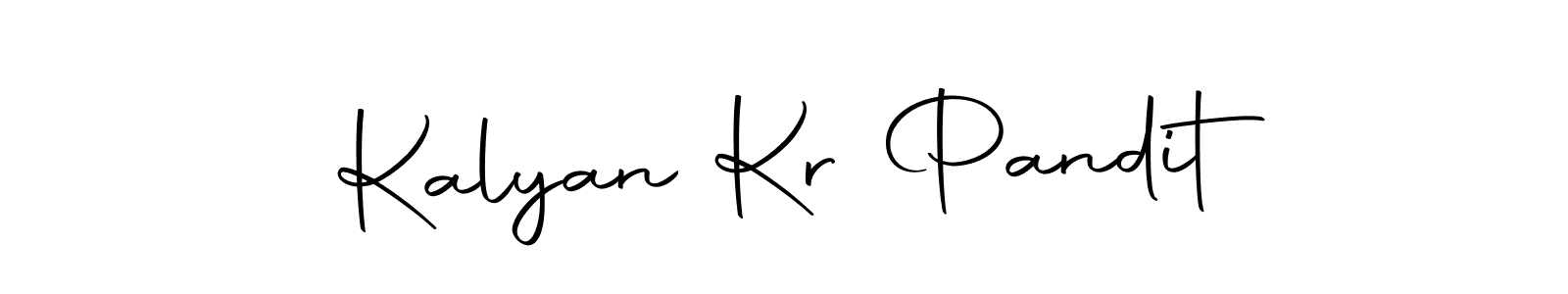 Create a beautiful signature design for name Kalyan Kr Pandit. With this signature (Autography-DOLnW) fonts, you can make a handwritten signature for free. Kalyan Kr Pandit signature style 10 images and pictures png