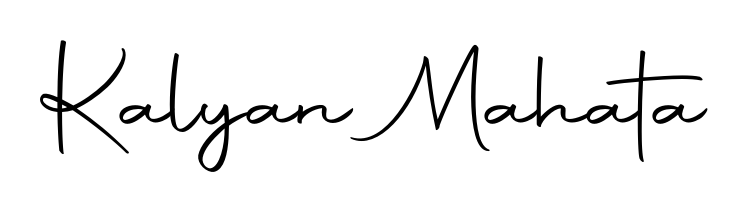 Transform the name Kalyan Mahata into a signature masterpiece using Autography-DOLnW font. Ideal for photographers, artists, and creators looking for watermarks. Kalyan Mahata signature style 10 images and pictures png