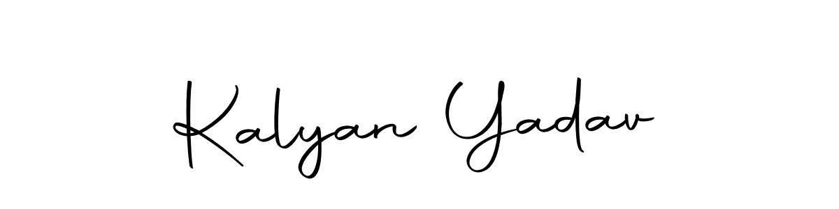 Design your own signature with our free online signature maker. With this signature software, you can create a handwritten (Autography-DOLnW) signature for name Kalyan Yadav. Kalyan Yadav signature style 10 images and pictures png