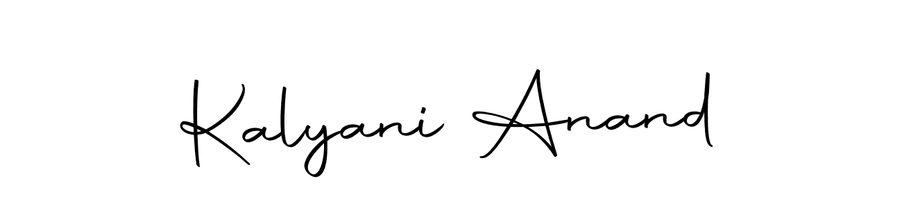 How to make Kalyani Anand name signature. Use Autography-DOLnW style for creating short signs online. This is the latest handwritten sign. Kalyani Anand signature style 10 images and pictures png