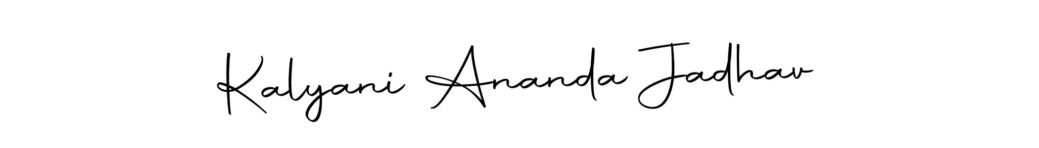 Make a beautiful signature design for name Kalyani Ananda Jadhav. With this signature (Autography-DOLnW) style, you can create a handwritten signature for free. Kalyani Ananda Jadhav signature style 10 images and pictures png