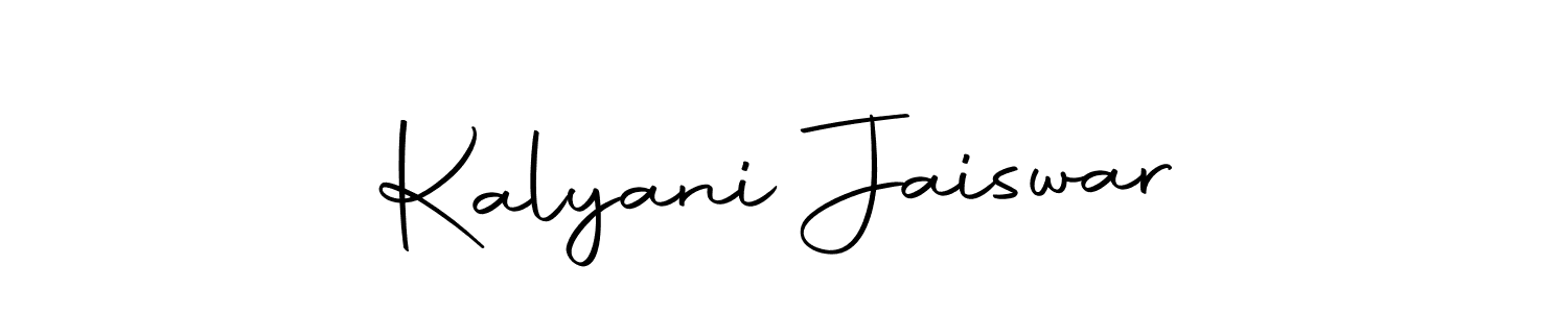Use a signature maker to create a handwritten signature online. With this signature software, you can design (Autography-DOLnW) your own signature for name Kalyani Jaiswar. Kalyani Jaiswar signature style 10 images and pictures png