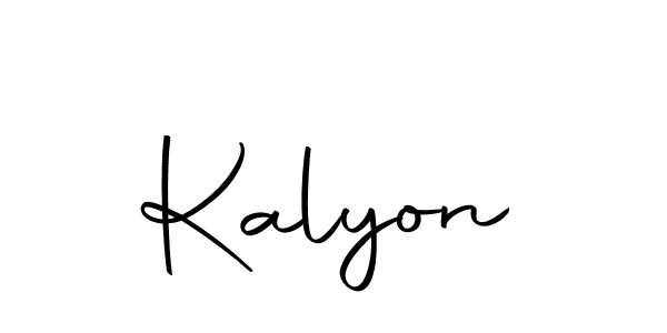Design your own signature with our free online signature maker. With this signature software, you can create a handwritten (Autography-DOLnW) signature for name Kalyon. Kalyon signature style 10 images and pictures png
