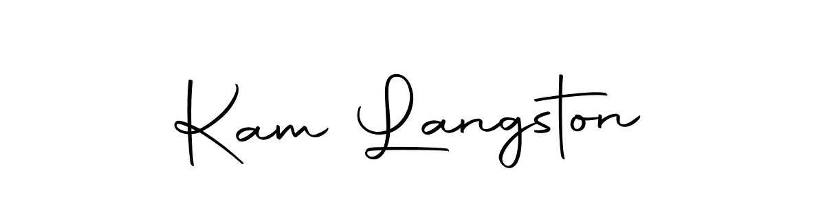 Once you've used our free online signature maker to create your best signature Autography-DOLnW style, it's time to enjoy all of the benefits that Kam Langston name signing documents. Kam Langston signature style 10 images and pictures png