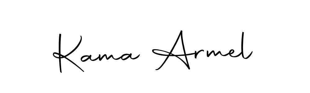 Kama Armel stylish signature style. Best Handwritten Sign (Autography-DOLnW) for my name. Handwritten Signature Collection Ideas for my name Kama Armel. Kama Armel signature style 10 images and pictures png