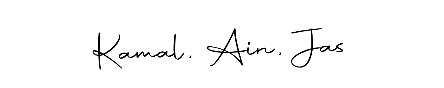 This is the best signature style for the Kamal, Ain, Jas name. Also you like these signature font (Autography-DOLnW). Mix name signature. Kamal, Ain, Jas signature style 10 images and pictures png