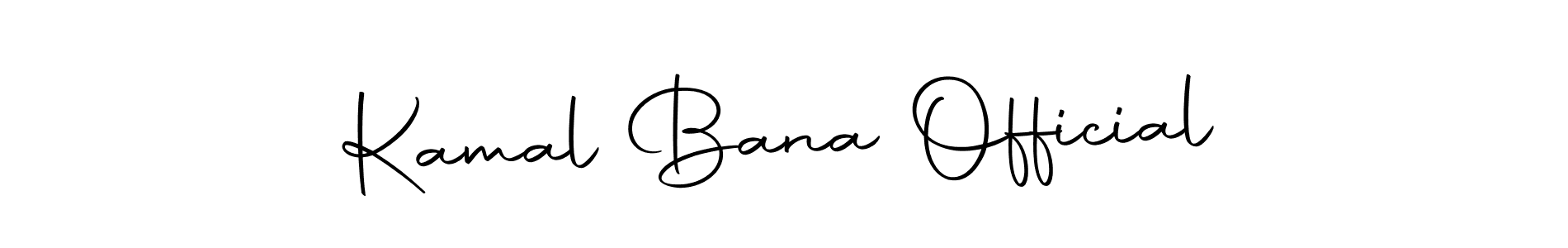 Here are the top 10 professional signature styles for the name Kamal Bana Official. These are the best autograph styles you can use for your name. Kamal Bana Official signature style 10 images and pictures png