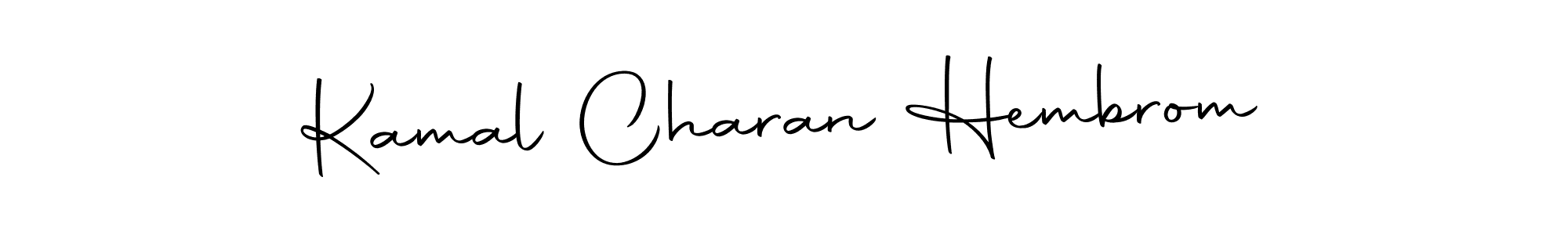 Here are the top 10 professional signature styles for the name Kamal Charan Hembrom. These are the best autograph styles you can use for your name. Kamal Charan Hembrom signature style 10 images and pictures png