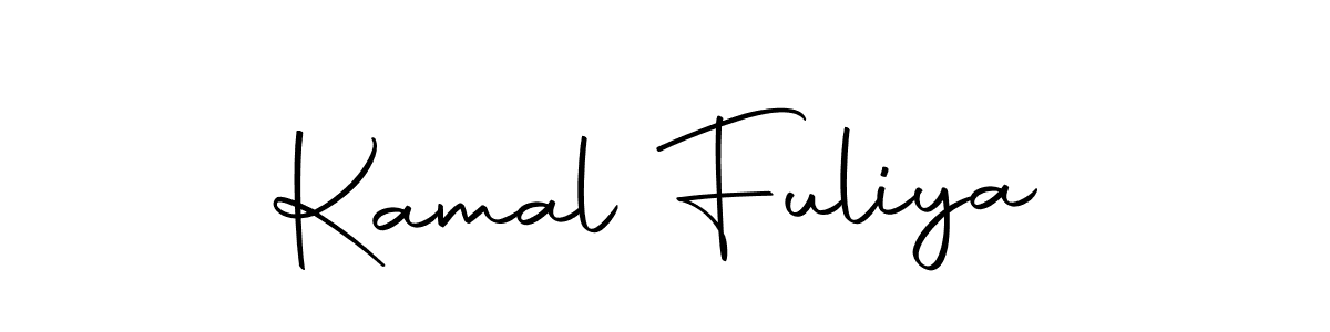 How to make Kamal Fuliya name signature. Use Autography-DOLnW style for creating short signs online. This is the latest handwritten sign. Kamal Fuliya signature style 10 images and pictures png