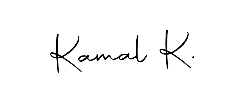 The best way (Autography-DOLnW) to make a short signature is to pick only two or three words in your name. The name Kamal K. include a total of six letters. For converting this name. Kamal K. signature style 10 images and pictures png