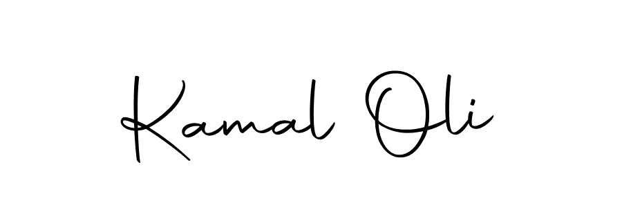 How to make Kamal Oli name signature. Use Autography-DOLnW style for creating short signs online. This is the latest handwritten sign. Kamal Oli signature style 10 images and pictures png