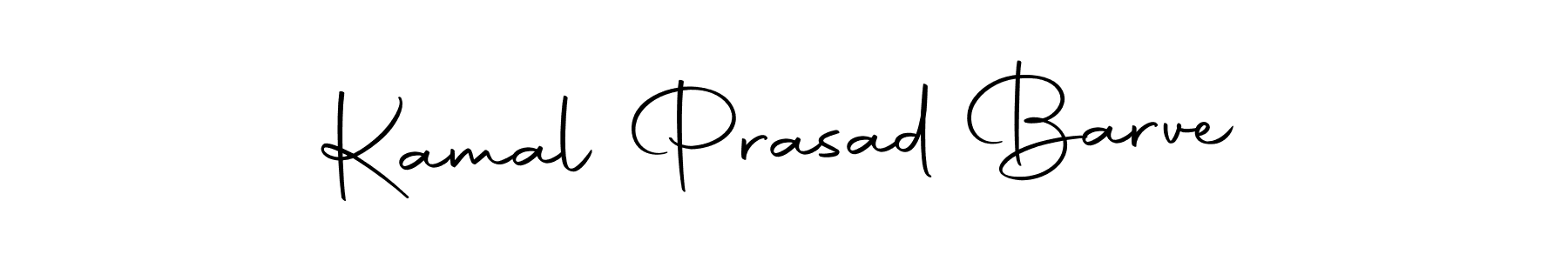 How to make Kamal Prasad Barve name signature. Use Autography-DOLnW style for creating short signs online. This is the latest handwritten sign. Kamal Prasad Barve signature style 10 images and pictures png