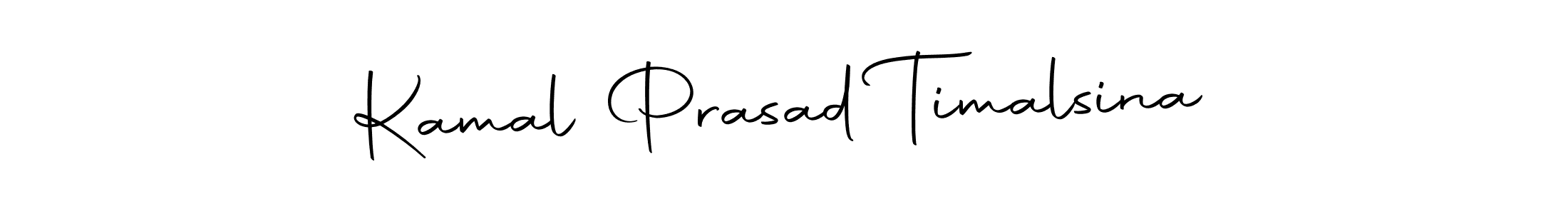 How to make Kamal Prasad Timalsina name signature. Use Autography-DOLnW style for creating short signs online. This is the latest handwritten sign. Kamal Prasad Timalsina signature style 10 images and pictures png