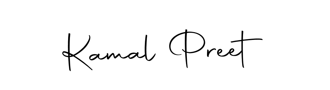 Use a signature maker to create a handwritten signature online. With this signature software, you can design (Autography-DOLnW) your own signature for name Kamal Preet. Kamal Preet signature style 10 images and pictures png