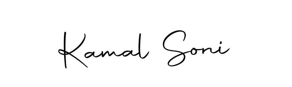 Create a beautiful signature design for name Kamal Soni. With this signature (Autography-DOLnW) fonts, you can make a handwritten signature for free. Kamal Soni signature style 10 images and pictures png