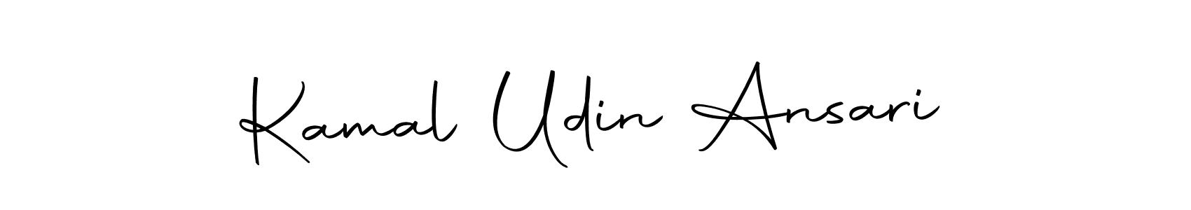 How to make Kamal Udin Ansari name signature. Use Autography-DOLnW style for creating short signs online. This is the latest handwritten sign. Kamal Udin Ansari signature style 10 images and pictures png