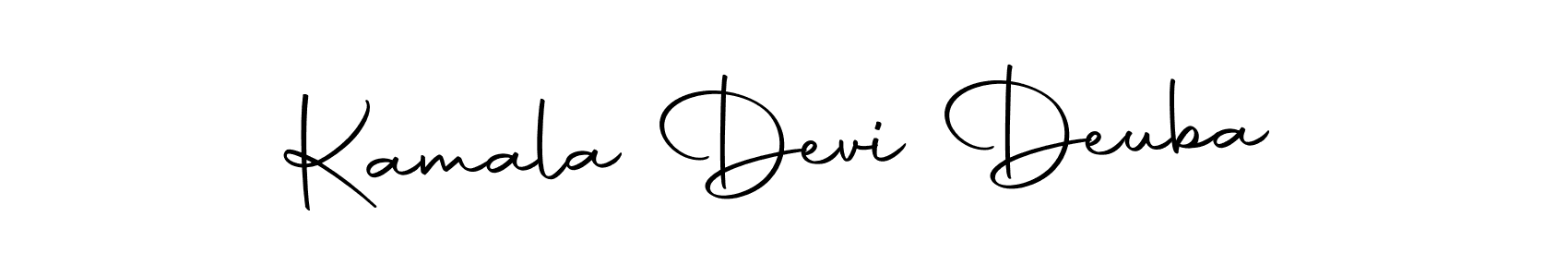 Design your own signature with our free online signature maker. With this signature software, you can create a handwritten (Autography-DOLnW) signature for name Kamala Devi Deuba. Kamala Devi Deuba signature style 10 images and pictures png