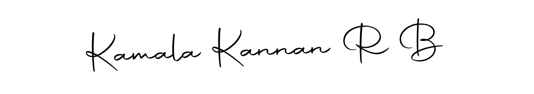 Use a signature maker to create a handwritten signature online. With this signature software, you can design (Autography-DOLnW) your own signature for name Kamala Kannan R B. Kamala Kannan R B signature style 10 images and pictures png