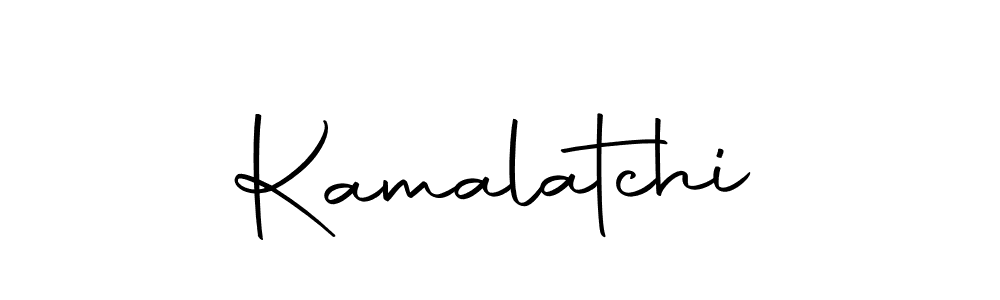 Design your own signature with our free online signature maker. With this signature software, you can create a handwritten (Autography-DOLnW) signature for name Kamalatchi. Kamalatchi signature style 10 images and pictures png