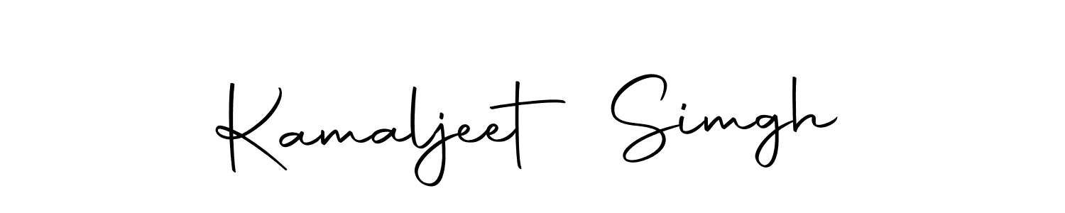 Create a beautiful signature design for name Kamaljeet Simgh. With this signature (Autography-DOLnW) fonts, you can make a handwritten signature for free. Kamaljeet Simgh signature style 10 images and pictures png