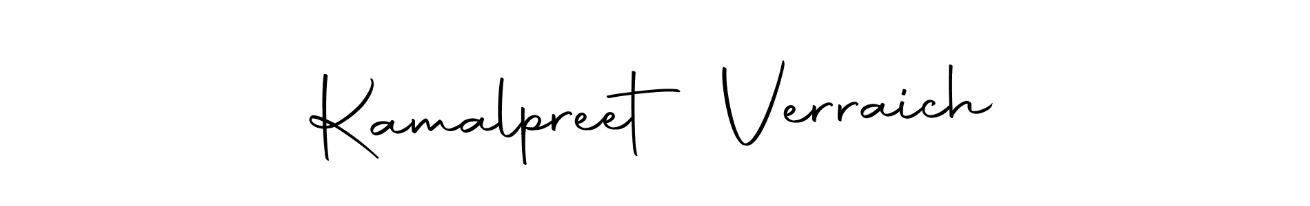 Make a beautiful signature design for name Kamalpreet Verraich. Use this online signature maker to create a handwritten signature for free. Kamalpreet Verraich signature style 10 images and pictures png