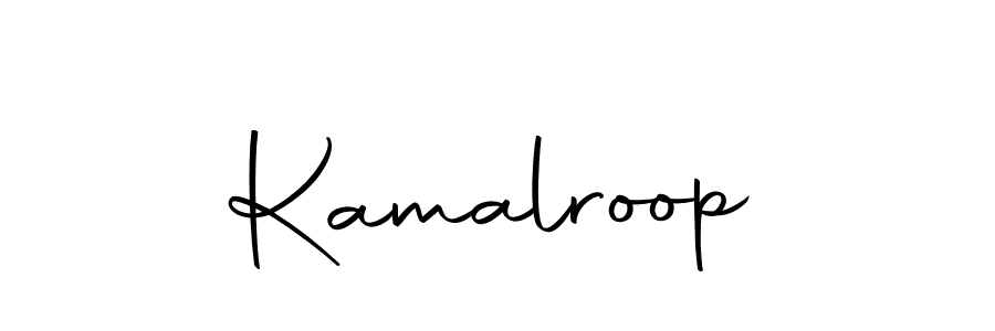Create a beautiful signature design for name Kamalroop. With this signature (Autography-DOLnW) fonts, you can make a handwritten signature for free. Kamalroop signature style 10 images and pictures png