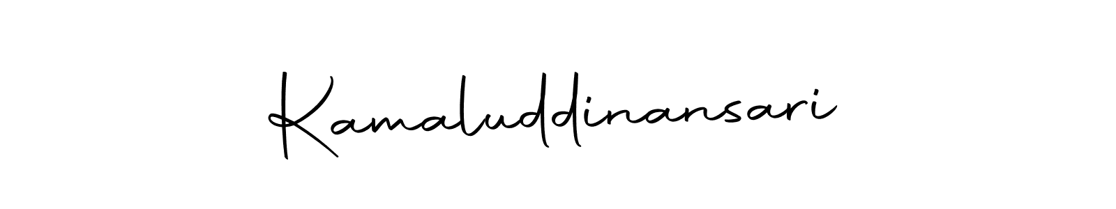 Use a signature maker to create a handwritten signature online. With this signature software, you can design (Autography-DOLnW) your own signature for name Kamaluddinansari. Kamaluddinansari signature style 10 images and pictures png