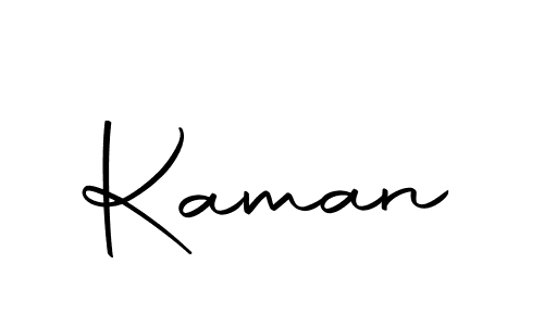 Create a beautiful signature design for name Kaman. With this signature (Autography-DOLnW) fonts, you can make a handwritten signature for free. Kaman signature style 10 images and pictures png