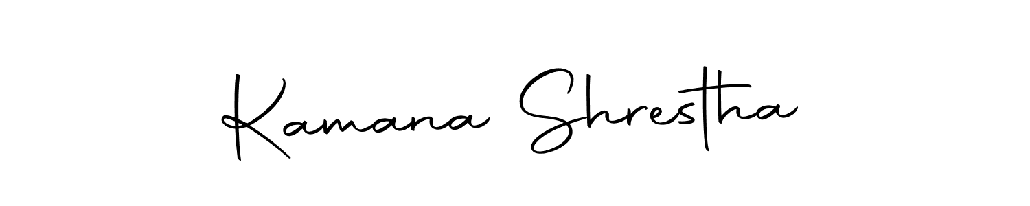 Create a beautiful signature design for name Kamana Shrestha. With this signature (Autography-DOLnW) fonts, you can make a handwritten signature for free. Kamana Shrestha signature style 10 images and pictures png