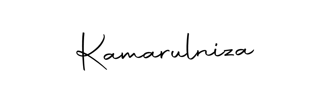 Use a signature maker to create a handwritten signature online. With this signature software, you can design (Autography-DOLnW) your own signature for name Kamarulniza. Kamarulniza signature style 10 images and pictures png