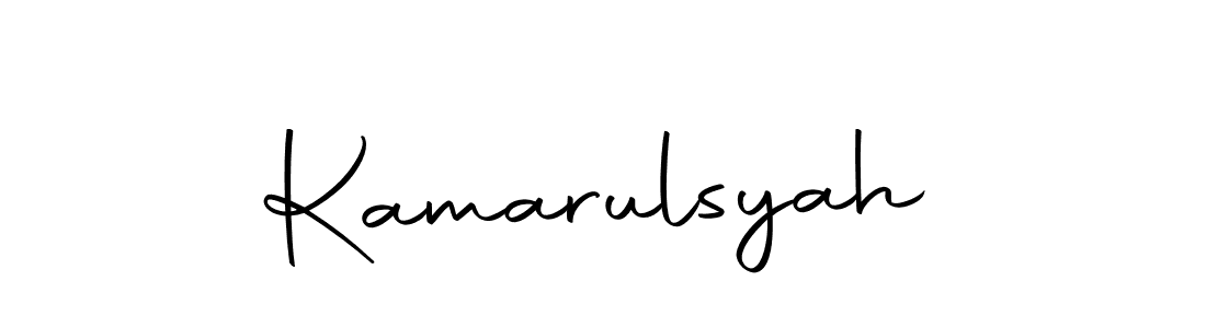 Design your own signature with our free online signature maker. With this signature software, you can create a handwritten (Autography-DOLnW) signature for name Kamarulsyah. Kamarulsyah signature style 10 images and pictures png