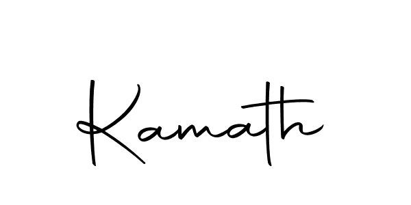 Design your own signature with our free online signature maker. With this signature software, you can create a handwritten (Autography-DOLnW) signature for name Kamath. Kamath signature style 10 images and pictures png