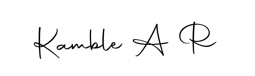 Create a beautiful signature design for name Kamble A R. With this signature (Autography-DOLnW) fonts, you can make a handwritten signature for free. Kamble A R signature style 10 images and pictures png