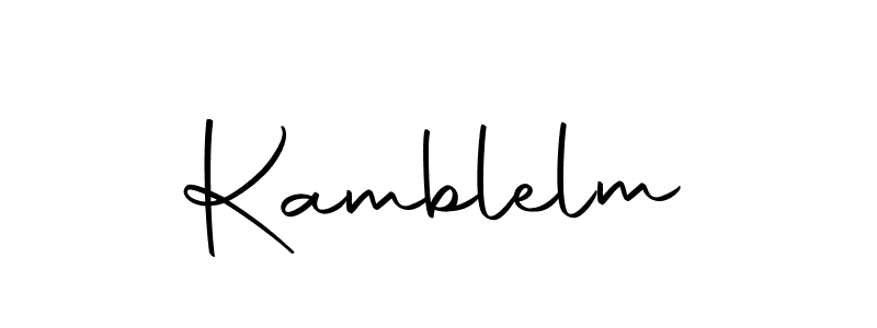 The best way (Autography-DOLnW) to make a short signature is to pick only two or three words in your name. The name Kamblelm include a total of six letters. For converting this name. Kamblelm signature style 10 images and pictures png
