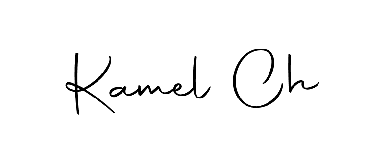 Use a signature maker to create a handwritten signature online. With this signature software, you can design (Autography-DOLnW) your own signature for name Kamel Ch. Kamel Ch signature style 10 images and pictures png