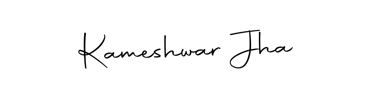 The best way (Autography-DOLnW) to make a short signature is to pick only two or three words in your name. The name Kameshwar Jha include a total of six letters. For converting this name. Kameshwar Jha signature style 10 images and pictures png