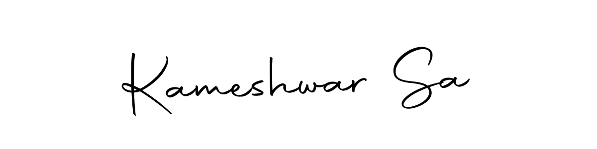 Design your own signature with our free online signature maker. With this signature software, you can create a handwritten (Autography-DOLnW) signature for name Kameshwar Sa. Kameshwar Sa signature style 10 images and pictures png