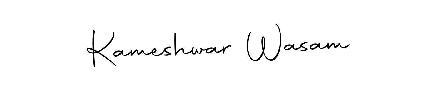 Make a beautiful signature design for name Kameshwar Wasam. With this signature (Autography-DOLnW) style, you can create a handwritten signature for free. Kameshwar Wasam signature style 10 images and pictures png